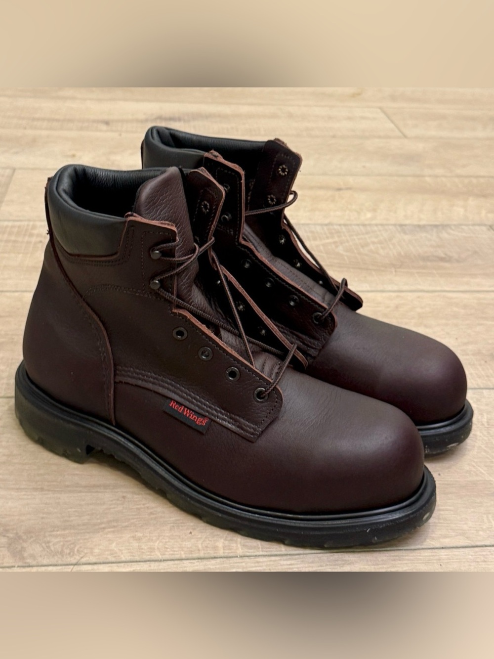 NEW RED WING 2406 SUPERSOLE 2.0 6-INCH SAFETY TOE BOOTS SZ 9.5 D